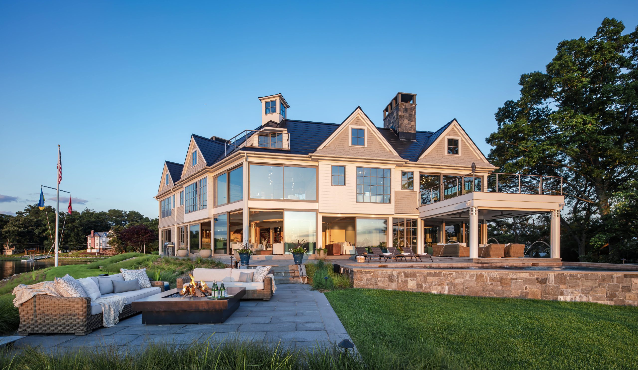 Coveledge home exterior backyard view